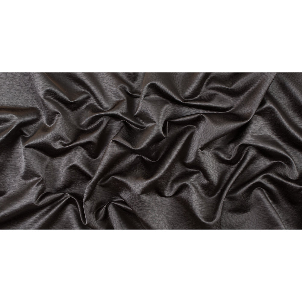 Luminous Textural Polyester Woven - Gray - British Imported