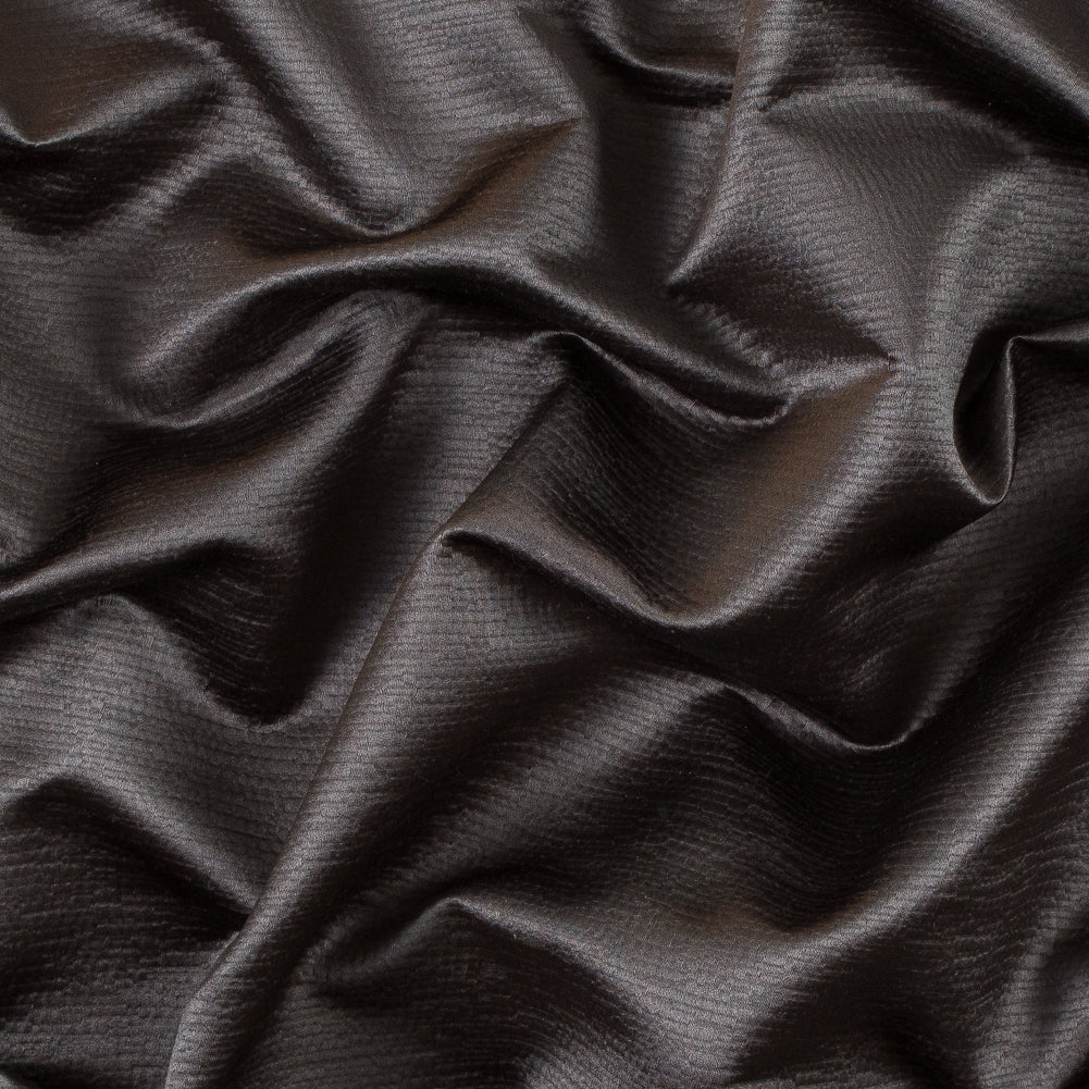 Luminous Textural Polyester Woven - Gray - British Imported
