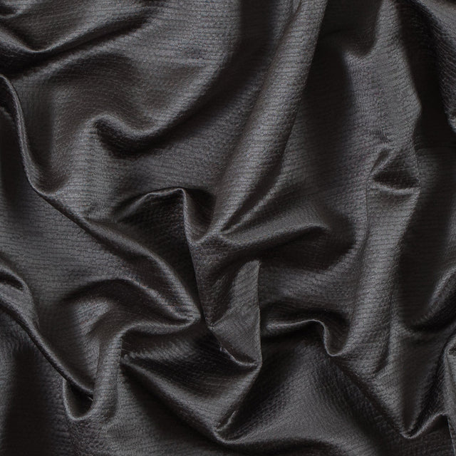 Luminous Textural Polyester Woven - Mercury - British Imported