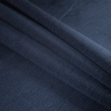 Luminous Textural Polyester Woven - Indigo - British Imported