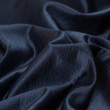 Luminous Textural Polyester Woven - Indigo - British Imported