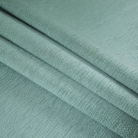 Luminous Textural Polyester Woven - Aqua - British Imported