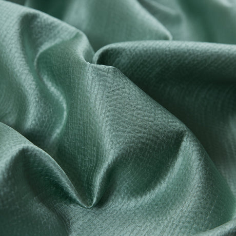 Luminous Textural Polyester Woven - Aqua - British Imported