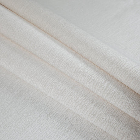 Luminous Textural Polyester Woven - Pearl - British Imported