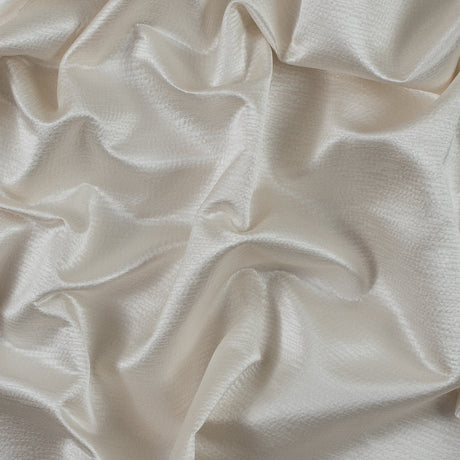 Luminous Textural Polyester Woven - Pearl - British Imported