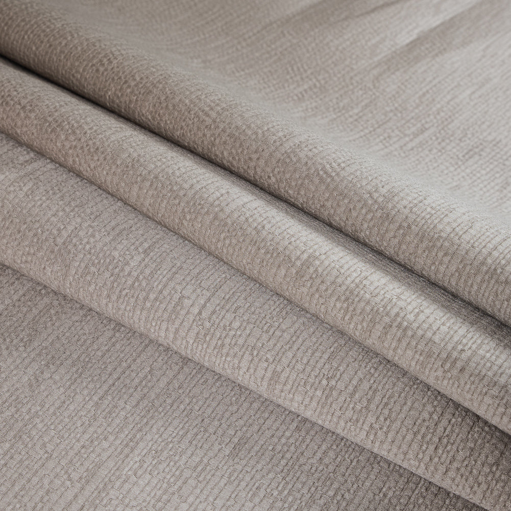 Luminous Textural Polyester Woven - Shell - British Imported