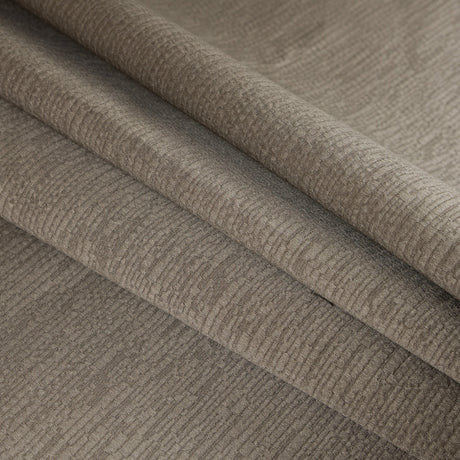Luminous Textural Polyester Woven - Otter - British Imported