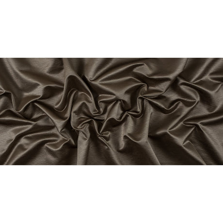 Luminous Textural Polyester Woven - Otter - British Imported
