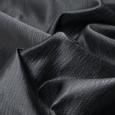 Luminous Textural Polyester Woven - Steel - British Imported
