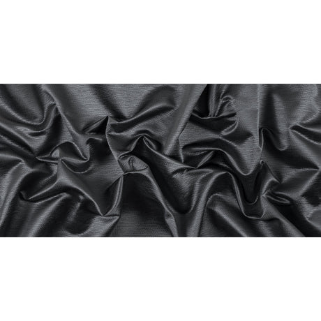 Luminous Textural Polyester Woven - Steel - British Imported