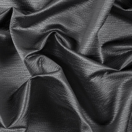 Luminous Textural Polyester Woven - Steel - British Imported