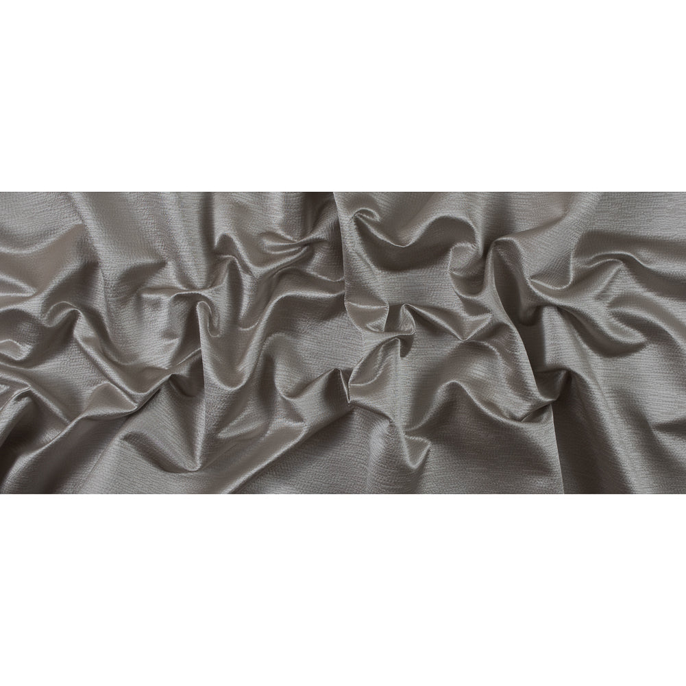 Luminous Textural Polyester Woven - Dove - British Imported