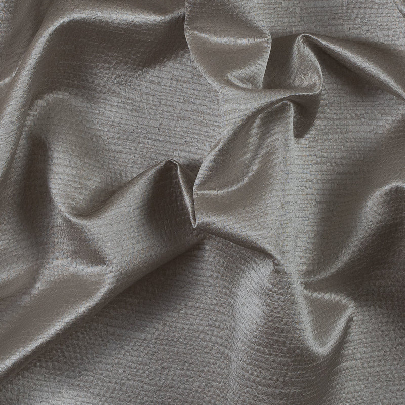 Luminous Textural Polyester Woven - Dove - British Imported