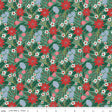Quilting Cotton A Pear-fect Christmas Flowers Dancing Mint Riley Blake