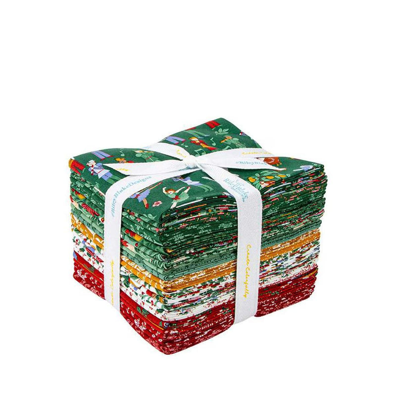 Fat Quarter Bundle A Pear-fect Christmas Christmas Riley Blake Designs