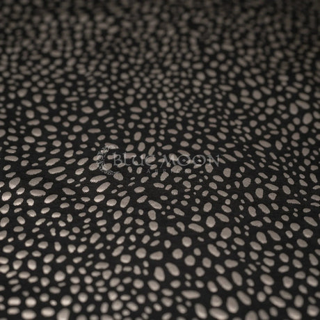 Abstract Animal Foiled EcoDelish Double Peached Melange Fabric - 4-Way Stretch, 57" Width, 260 GSM (1 Yard)