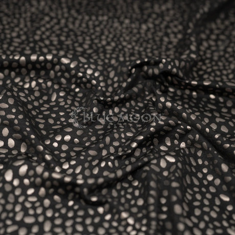 Foiled Spandex Abstract Animal Melange