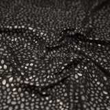 Abstract Animal Foiled EcoDelish Double Peached Melange Fabric - 4-Way Stretch, 57" Width, 260 GSM (1 Yard)