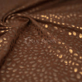 Abstract Animal Foiled EcoDelish Double Peached Melange Fabric - 4-Way Stretch, 57" Width, 260 GSM (1 Yard)