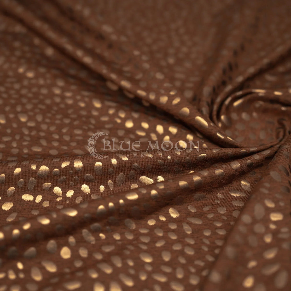 Foiled Spandex Abstract Animal Melange