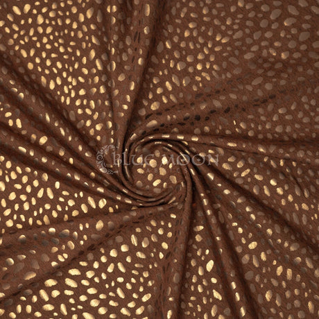 Foiled Spandex Abstract Animal Melange