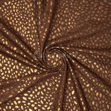Abstract Animal Foiled EcoDelish Double Peached Melange Fabric - Abstract Animal Foiled, 57" Width, 260 GSM (1 Yard)