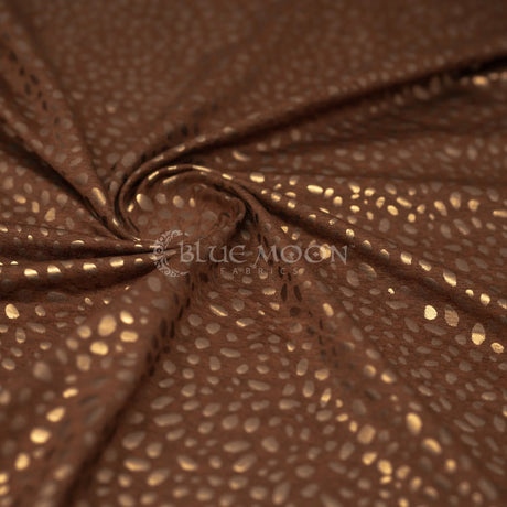 Foiled Spandex Abstract Animal Melange