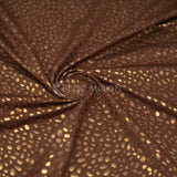 Abstract Animal Foiled EcoDelish Double Peached Melange Fabric - Abstract Animal Foiled, 57" Width, 260 GSM (1 Yard)