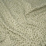 Abstract Animal Foiled EcoDelish Double Peached Melange Fabric - 4-Way Stretch, 57" Width, 260 GSM (1 Yard)