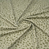 Abstract Animal Foiled EcoDelish Double Peached Melange Fabric - 4-Way Stretch, 57" Width, 260 GSM (1 Yard)