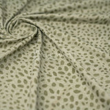 Abstract Animal Foiled EcoDelish Double Peached Melange Fabric - 4-Way Stretch, 57" Width, 260 GSM (1 Yard)