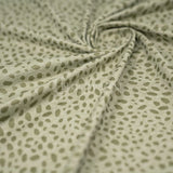 Abstract Animal Foiled EcoDelish Double Peached Melange Fabric - Abstract Animal Foiled, 57" Width, 260 GSM (1 Yard)
