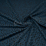 Abstract Animal Foiled EcoDelish Double Peached Melange Fabric - 4-Way Stretch, 57" Width, 260 GSM (1 Yard)