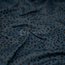Abstract Animal Foiled EcoDelish Double Peached Melange Fabric - 4-Way Stretch, 57" Width, 260 GSM (1 Yard)