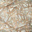 Foil Printed Mesh Abstract Triangle