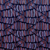 Swim Knit Nylon Spandex Abstract Lines 4-Way Stretch
