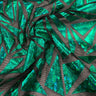 Foil Printed Mesh Abstract Triangle