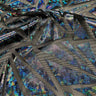 Abstract Triangle Polyester Mesh Fabric - Shattered Glass Foil, 58"/59" Width (1 Yard)