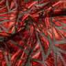 Foil Printed Mesh Abstract Triangle