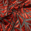 Abstract Triangle Polyester Mesh Fabric - Shattered Glass Foil, 58"/59" Width (1 Yard)