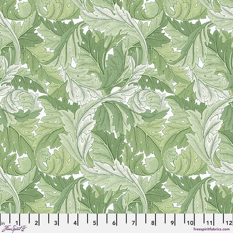 Quilting Cotton Acanthus Green Leicester Collection Free Spirit