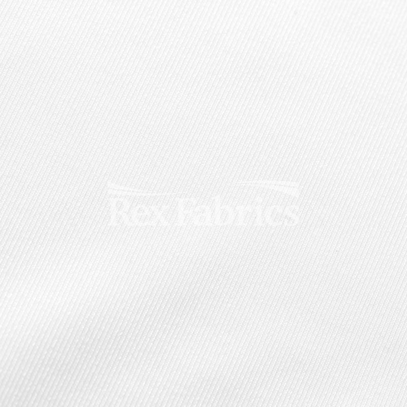 Action Solids PFP Polyester Spandex Fabric - White Solid, 58-60" Width, 200 GSM (1 Yard)