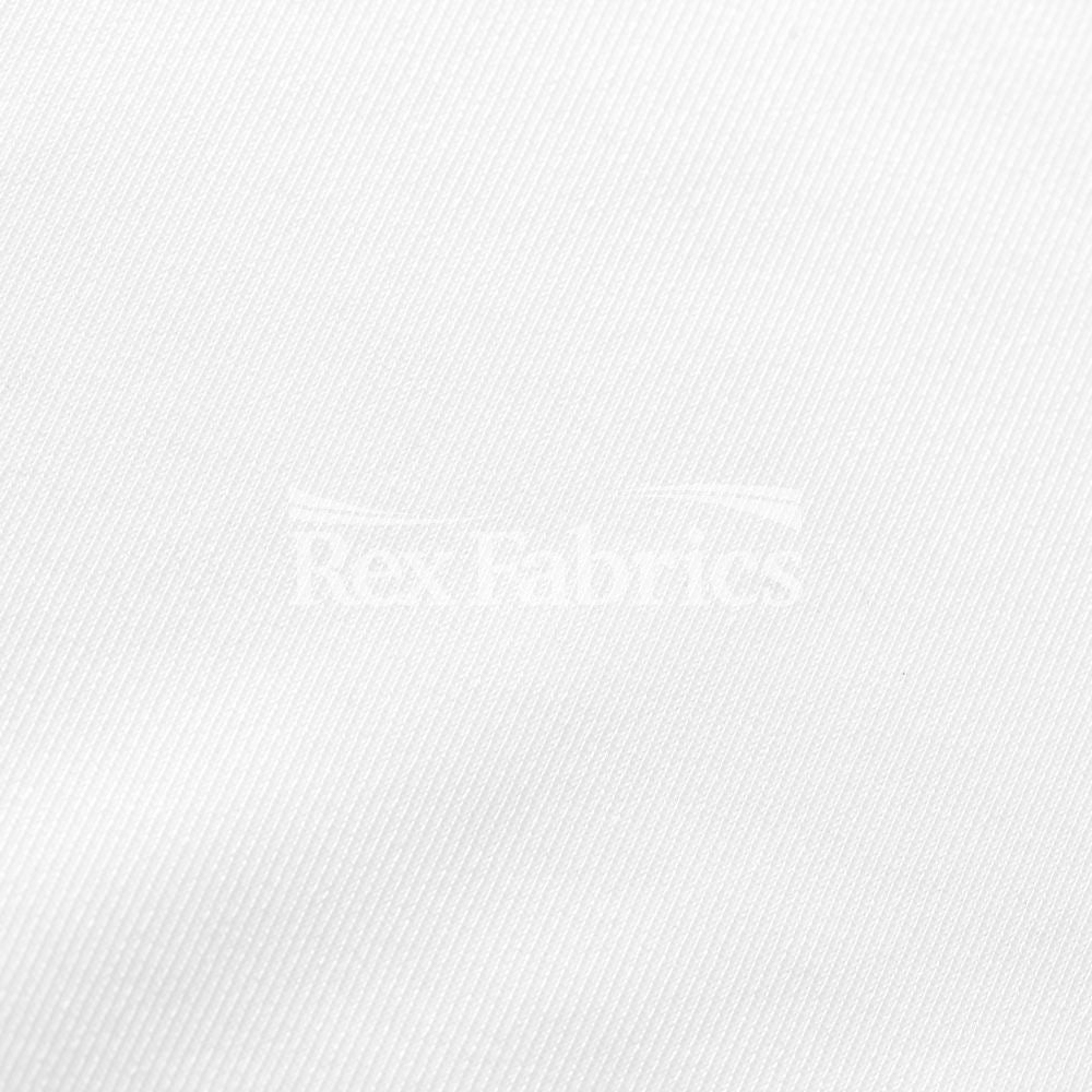 Action Solids PFP Polyester Spandex Fabric - White Solid, 58-60" Width, 200 GSM (1 Yard)