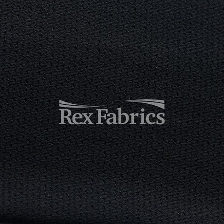 Active Mesh Polyester Spandex Fabric - Black Or White Solid Mesh, 58/60" Width (1 Yard)