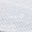 Active Mesh PFP Polyester Spandex Fabric - White Solid Mesh, 58/60" Width (1 Yard)