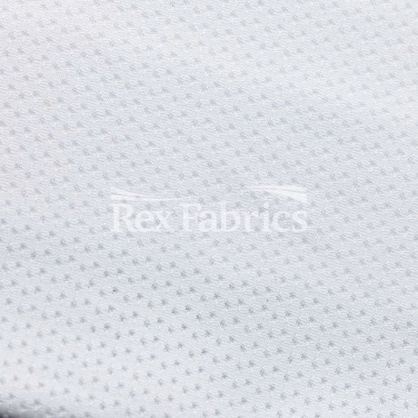 Active Mesh PFP Polyester Spandex Fabric - White Solid Mesh, 58/60" Width (1 Yard)