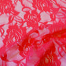 Ada Stretch Lace Nylon Spandex Fabric - Floral Pattern, 58/60" Cut Width, 56" Usable Width (1 Yard)