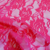 Ada Stretch Lace Nylon Spandex Fabric - Floral Pattern, 58/60" Cut Width, 56" Usable Width (1 Yard)