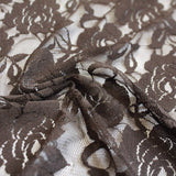 Ada Stretch Lace Nylon Spandex Fabric - Floral Pattern, 58/60" Cut Width, 56" Usable Width (1 Yard)