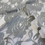 Ada Stretch Lace Nylon Spandex Fabric - Floral Pattern, 58/60" Cut Width, 56" Usable Width (1 Yard)
